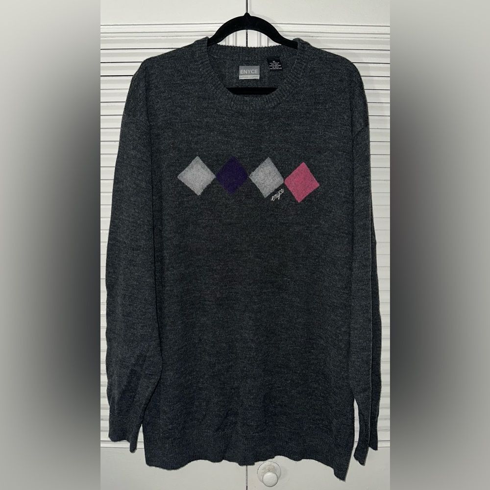 Vintage‎ Enyce Wool Blend Crewneck Sweater - Size XL - Y2K Streetwear